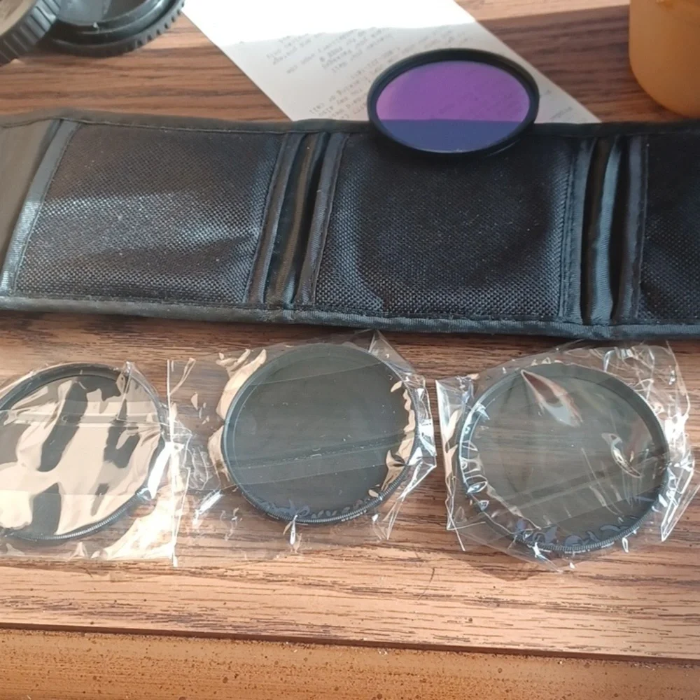 Vintage Vivitar Polarizing Filters - ND2, ND4, ND8, 58mm, set of 3 in case